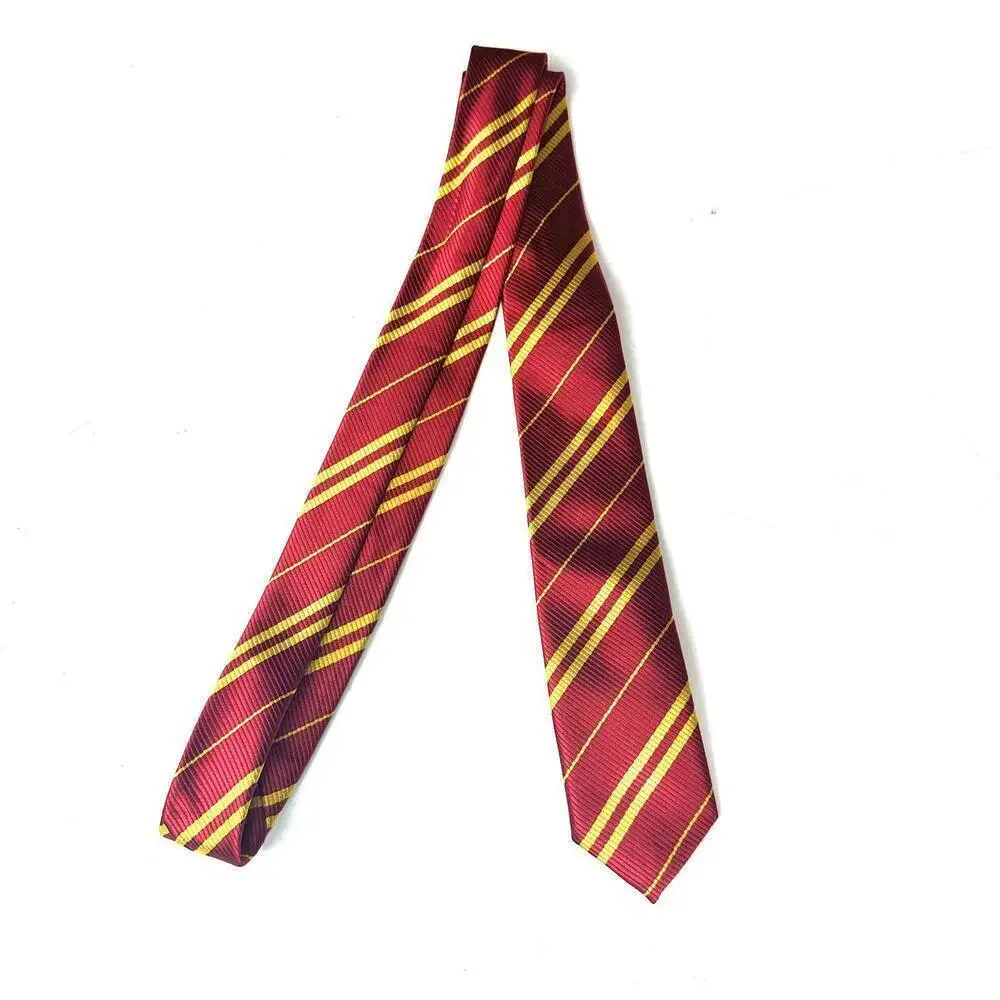 Classic Red and Yellow Striped Tie 